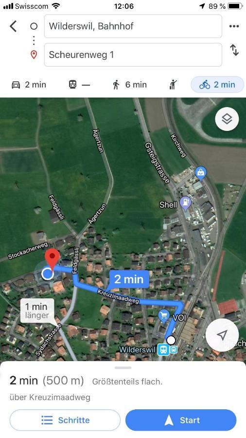 S&P Mountain View Apartment 1 Wilderswil Bagian luar foto